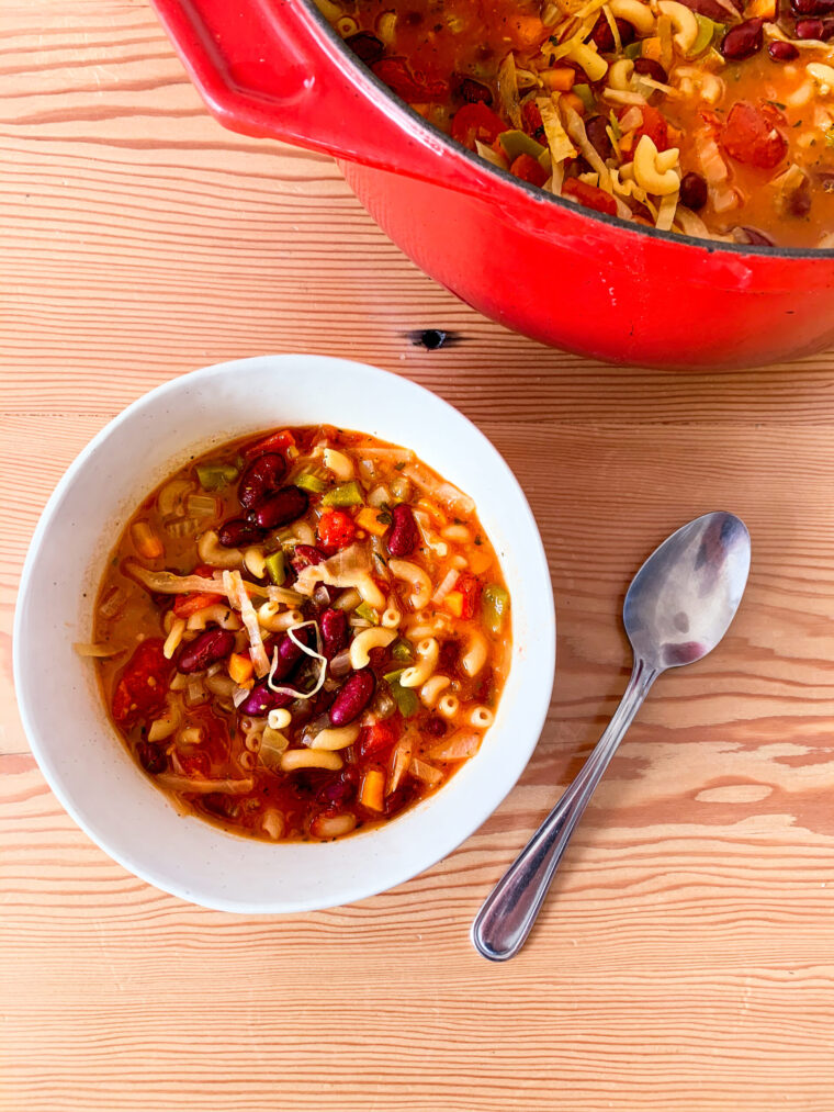 Quick and Hearty Vegan Minestrone Soup