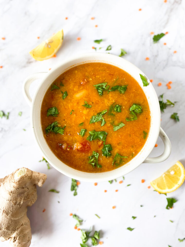Moroccan Bean and Lentil Soup