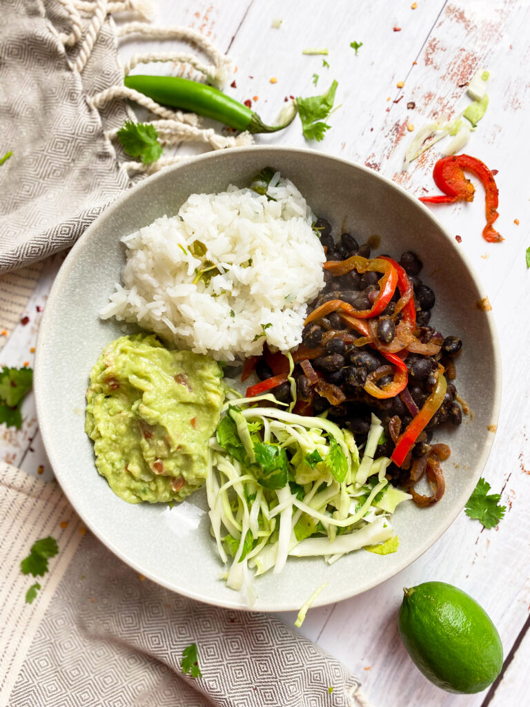 black bean burrito bowl