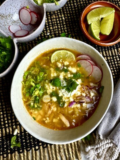 Easiest Chicken Pozole Verde