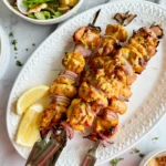 saffron chicken skewers