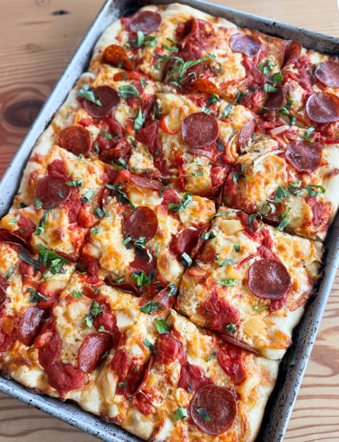 Traeger Pepperoni Pan Pizza