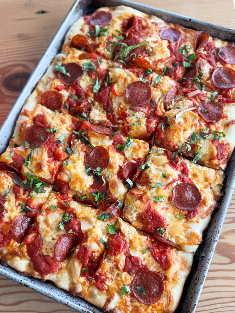 Traeger Pepperoni Pan Pizza