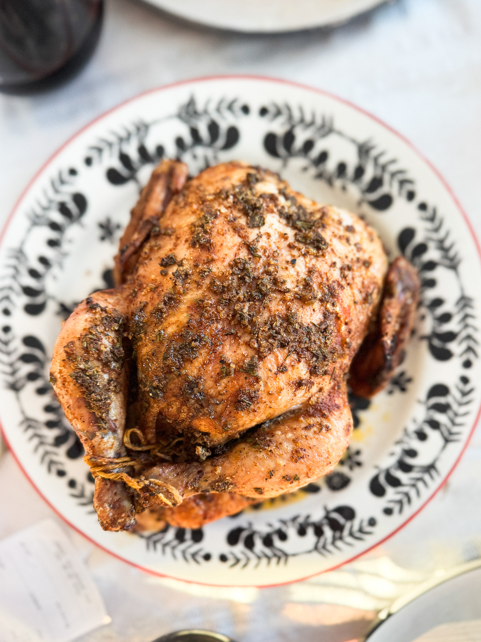 smoked whole chicken on the traeger