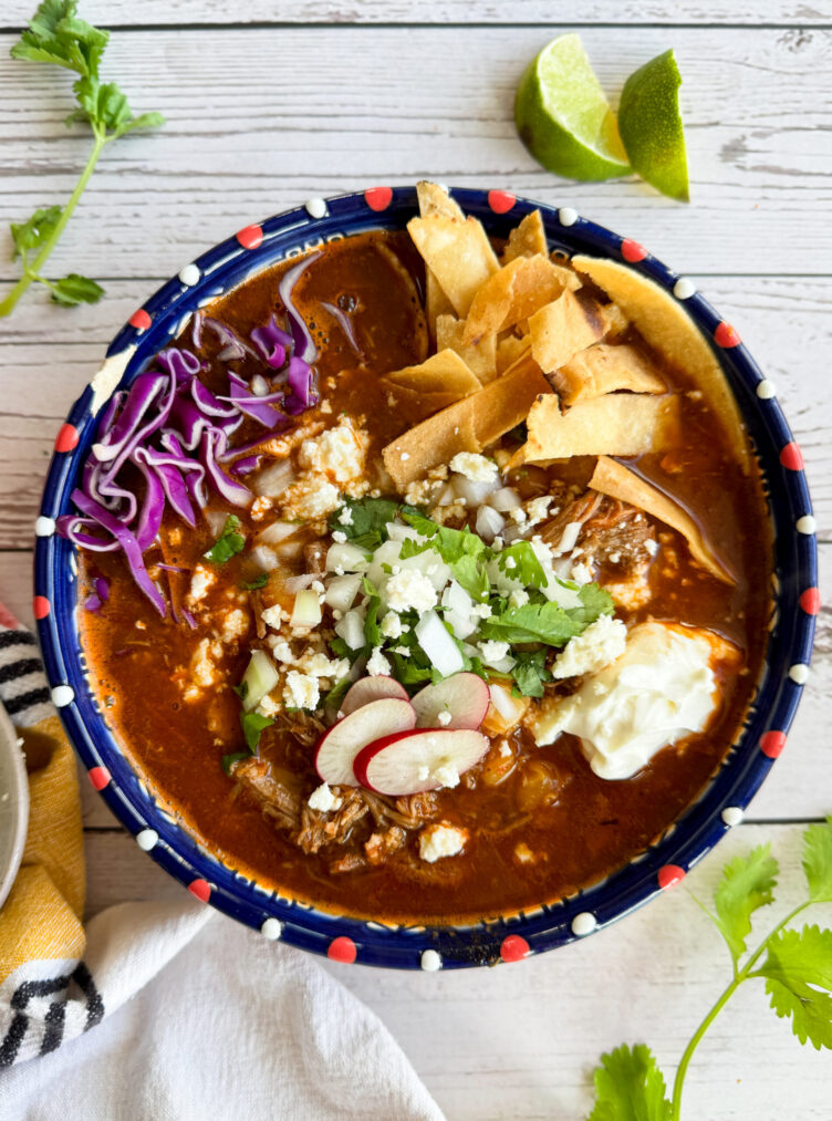 Pozole Rojo (Pork and Hominy Stew)