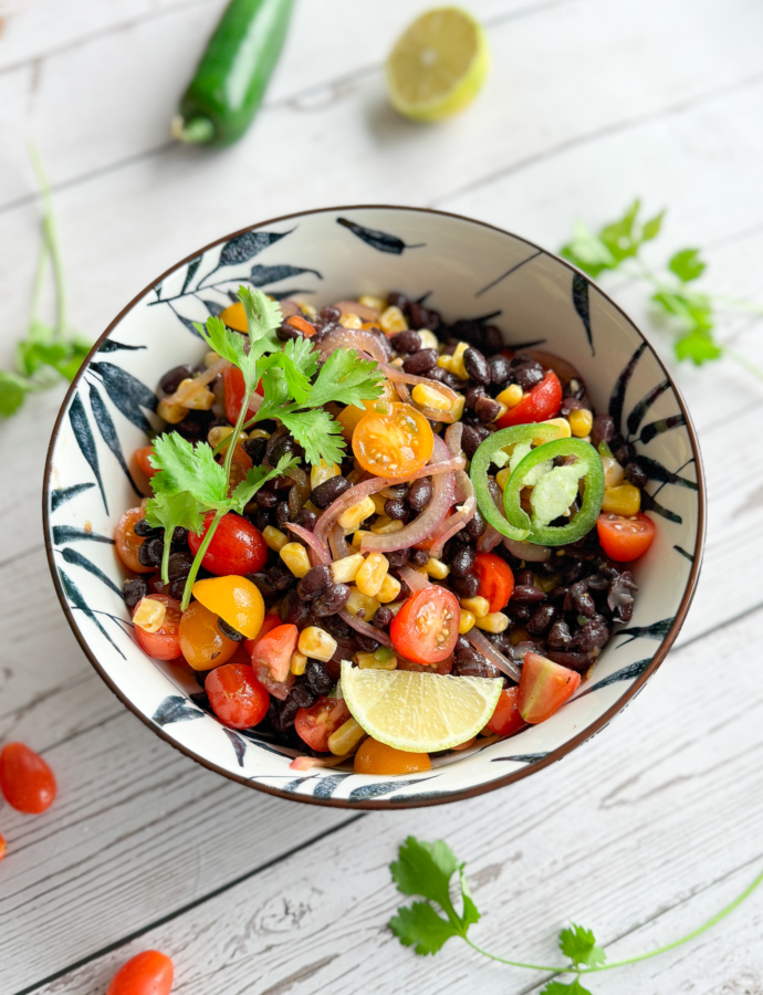 Mexican Roasted Corn and Black Bean Salad
