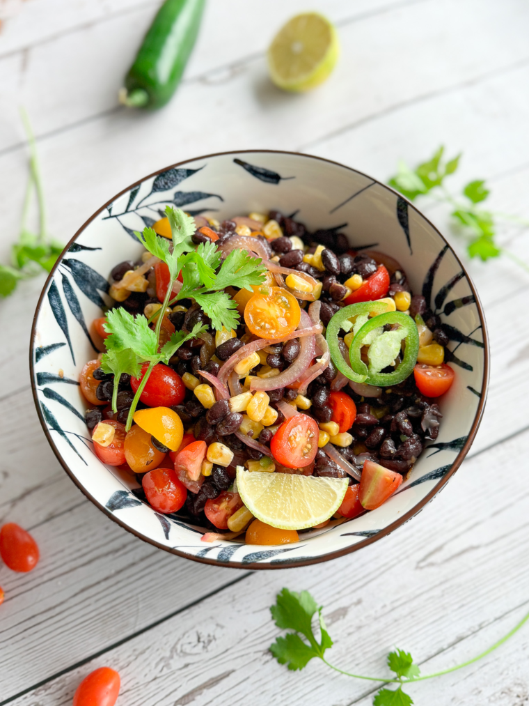 Mexican Roasted Corn and Black Bean Salad