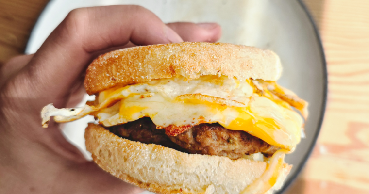 high-protein breakfast patties