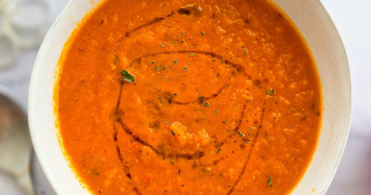 Roasted Tomato Leek Soup